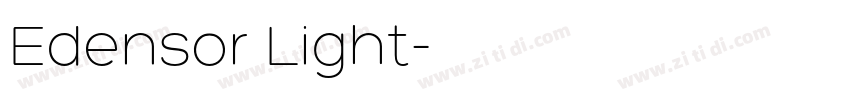 Edensor Light字体转换